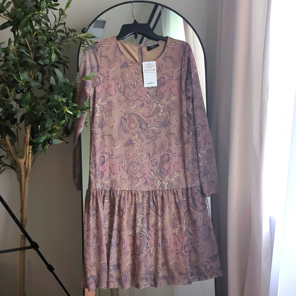 Gina benotti sheer long sleeve dress NWT